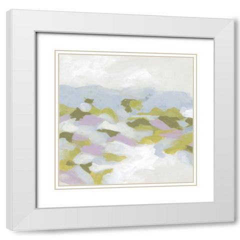 Blue Ridge Spring II White Modern Wood Framed Art Print with Double Matting by Vess, June Erica