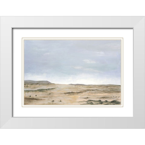 Arid Vista I White Modern Wood Framed Art Print with Double Matting by Willett, Michael