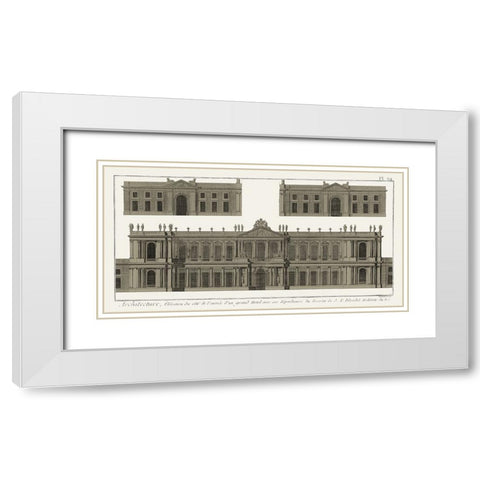 Buildings And Facades I White Modern Wood Framed Art Print with Double Matting by Vision Studio