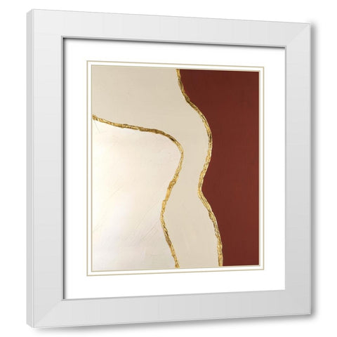 Allspice II White Modern Wood Framed Art Print with Double Matting by Lam, Vanna