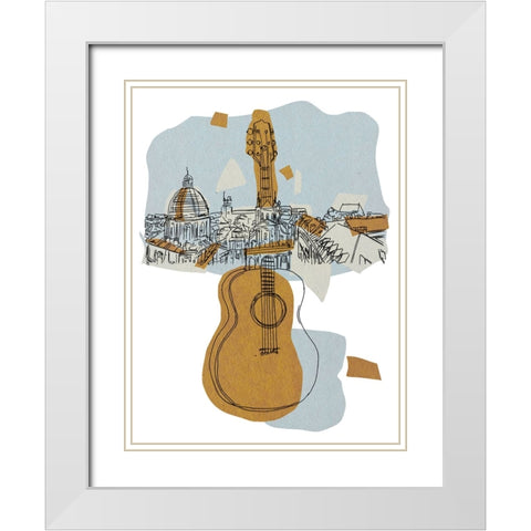 Rehearsal III White Modern Wood Framed Art Print with Double Matting by Wang, Melissa