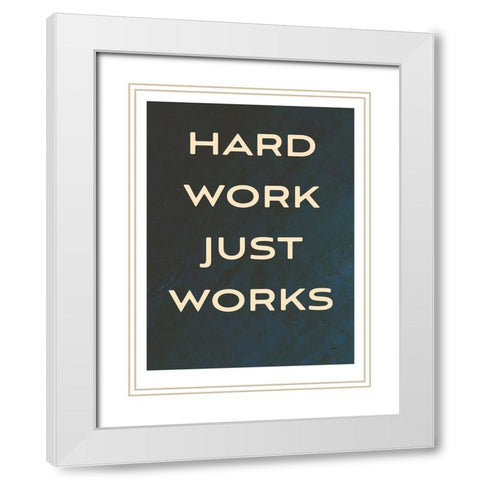 Bro-Inspo I White Modern Wood Framed Art Print with Double Matting by Green, Jacob
