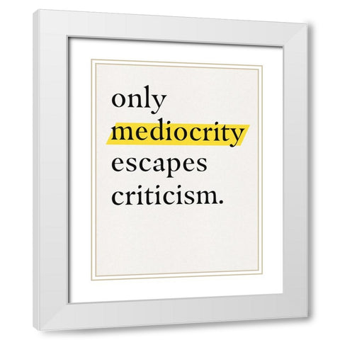 Bro-Inspo II White Modern Wood Framed Art Print with Double Matting by Green, Jacob