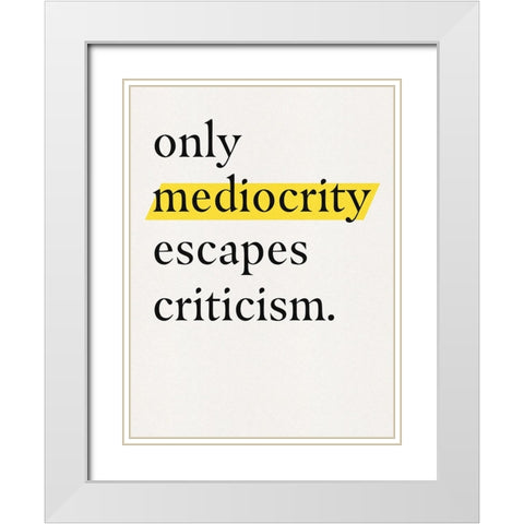 Bro-Inspo II White Modern Wood Framed Art Print with Double Matting by Green, Jacob