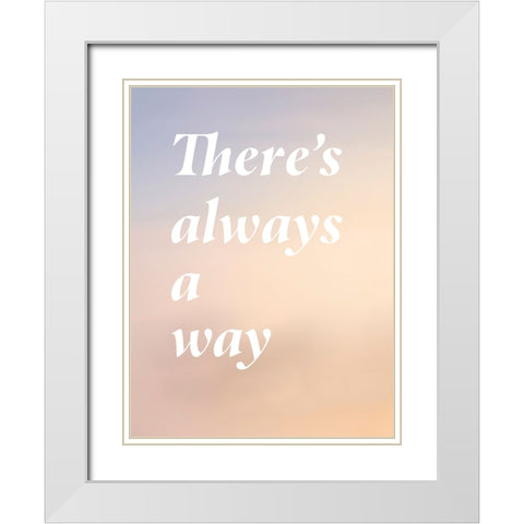 Bro-Inspo IV White Modern Wood Framed Art Print with Double Matting by Green, Jacob