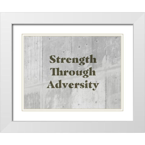 Bro-Inspo VII White Modern Wood Framed Art Print with Double Matting by Green, Jacob