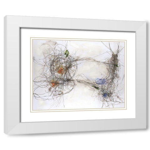 Earth Systems I White Modern Wood Framed Art Print with Double Matting by Willett, Michael