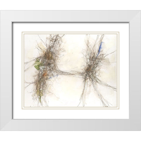 Earth Systems II White Modern Wood Framed Art Print with Double Matting by Willett, Michael