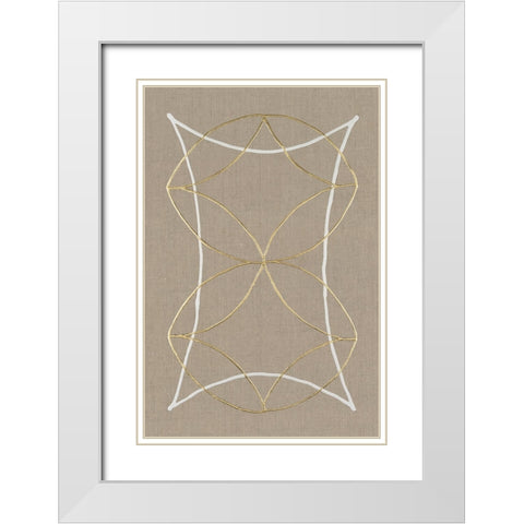 Hyperbola I White Modern Wood Framed Art Print with Double Matting by Lam, Vanna