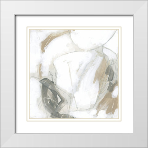 Neuron Web I White Modern Wood Framed Art Print with Double Matting by Vess, June Erica