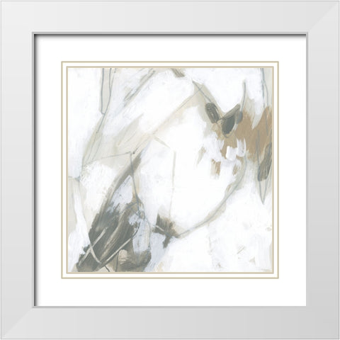 Neuron Web III White Modern Wood Framed Art Print with Double Matting by Vess, June Erica