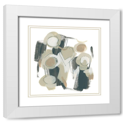 Neutral Phases IV White Modern Wood Framed Art Print with Double Matting by Vess, June Erica