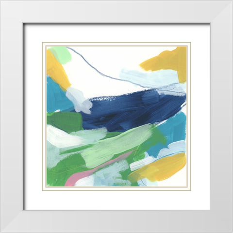 Color Migration IV White Modern Wood Framed Art Print with Double Matting by Vess, June Erica