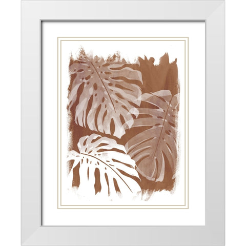 Sienna Shadows I White Modern Wood Framed Art Print with Double Matting by Popp, Grace