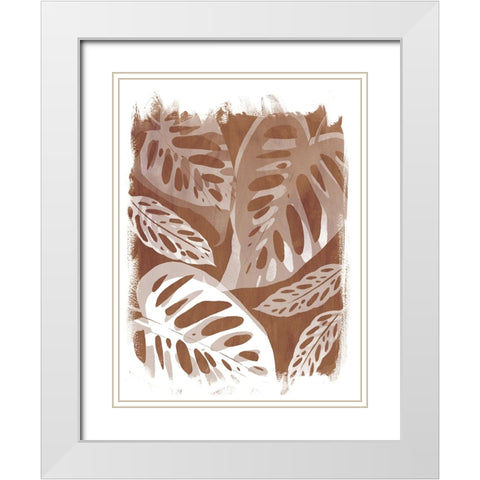 Sienna Shadows III White Modern Wood Framed Art Print with Double Matting by Popp, Grace
