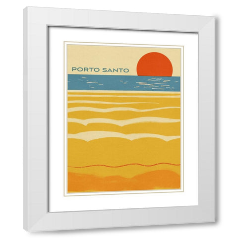 Summer Abroad I White Modern Wood Framed Art Print with Double Matting by Green, Jacob