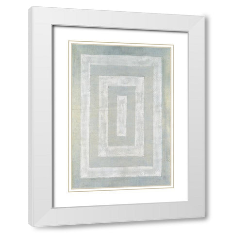 Inner Hall I White Modern Wood Framed Art Print with Double Matting by Lam, Vanna