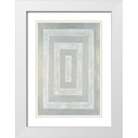 Inner Hall I White Modern Wood Framed Art Print with Double Matting by Lam, Vanna