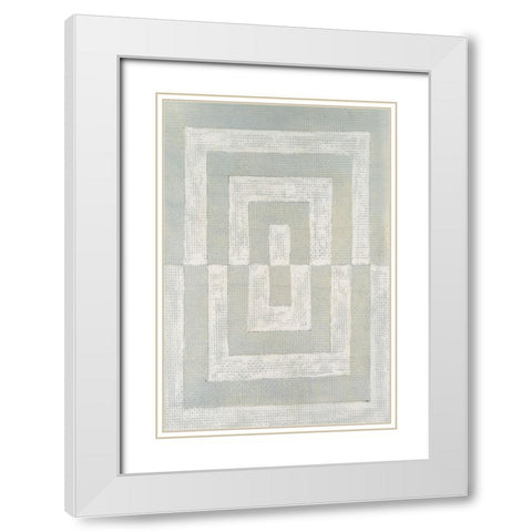 Inner Hall II White Modern Wood Framed Art Print with Double Matting by Lam, Vanna