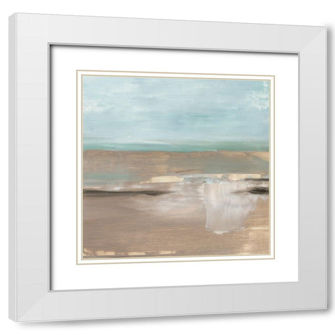 Beach Mirage II White Modern Wood Framed Art Print with Double Matting by Harper, Ethan