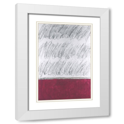 Chroma Tract I White Modern Wood Framed Art Print with Double Matting by Willett, Michael
