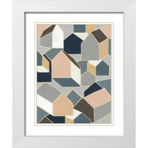 Dream House II White Modern Wood Framed Art Print with Double Matting by Galapon, Nikki