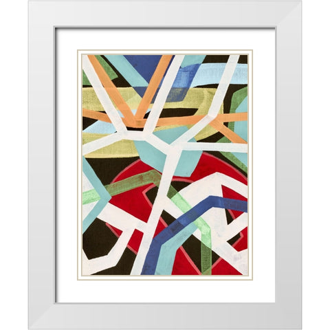 Magnetic Color II White Modern Wood Framed Art Print with Double Matting by Galapon, Nikki