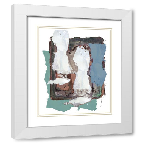 Brights Soft Wash I White Modern Wood Framed Art Print with Double Matting by Cartissi