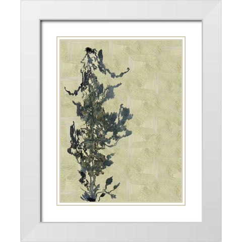 Chinoiserie 2 Tan II White Modern Wood Framed Art Print with Double Matting by Cartissi