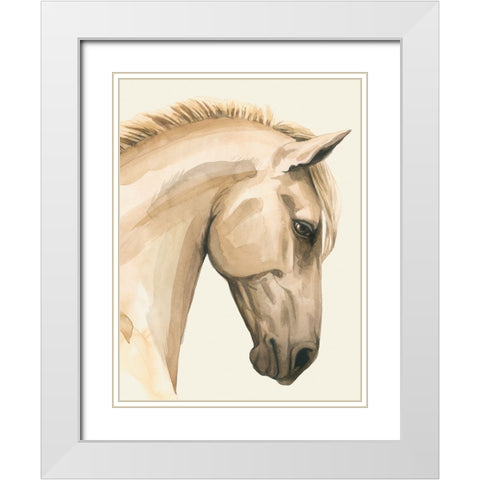 Golden Palomino I White Modern Wood Framed Art Print with Double Matting by Popp, Grace