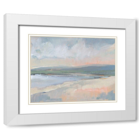 Coastal Study I White Modern Wood Framed Art Print with Double Matting by OToole, Tim