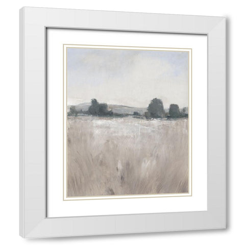 Place And Time I White Modern Wood Framed Art Print with Double Matting by OToole, Tim