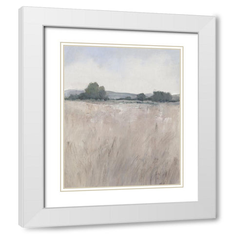 Place And Time II White Modern Wood Framed Art Print with Double Matting by OToole, Tim