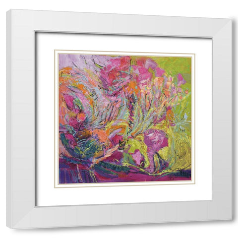 Among the Green Pastures I White Modern Wood Framed Art Print with Double Matting by Fagan, Dorothy