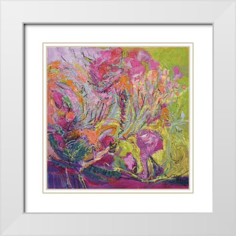 Among the Green Pastures I White Modern Wood Framed Art Print with Double Matting by Fagan, Dorothy