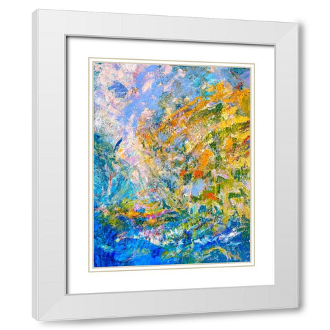 Fledgling II White Modern Wood Framed Art Print with Double Matting by Fagan, Dorothy
