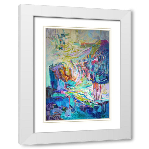 Gathering up the Goddess I White Modern Wood Framed Art Print with Double Matting by Fagan, Dorothy