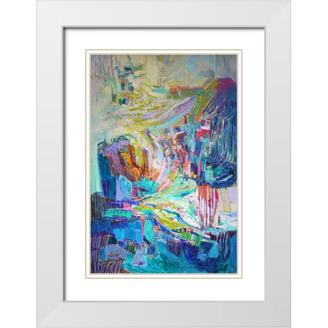 Gathering up the Goddess I White Modern Wood Framed Art Print with Double Matting by Fagan, Dorothy