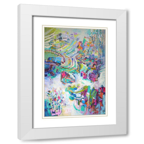 Gathering up the Goddess II White Modern Wood Framed Art Print with Double Matting by Fagan, Dorothy