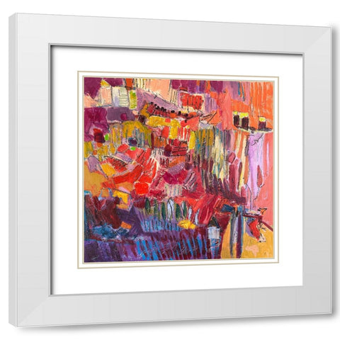 Splendid Garden IV White Modern Wood Framed Art Print with Double Matting by Fagan, Dorothy