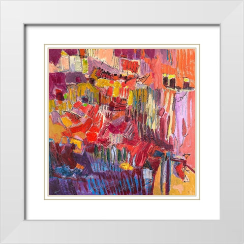 Splendid Garden IV White Modern Wood Framed Art Print with Double Matting by Fagan, Dorothy