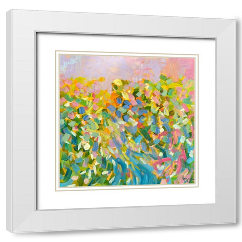 Sunrise on a Misty Morning I White Modern Wood Framed Art Print with Double Matting by Fagan, Dorothy