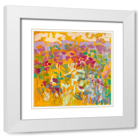 Sundance Field II White Modern Wood Framed Art Print with Double Matting by Fagan, Dorothy