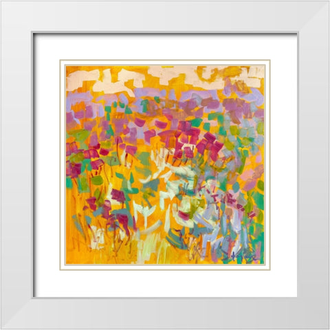 Sundance Field II White Modern Wood Framed Art Print with Double Matting by Fagan, Dorothy