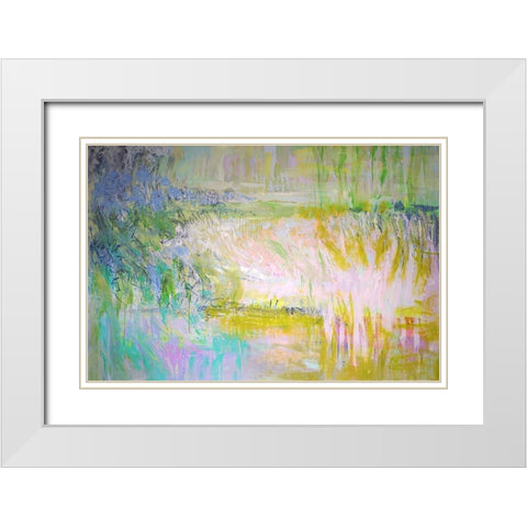 Etude White Modern Wood Framed Art Print with Double Matting by Fagan, Dorothy