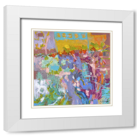 From My Garden Window I White Modern Wood Framed Art Print with Double Matting by Fagan, Dorothy