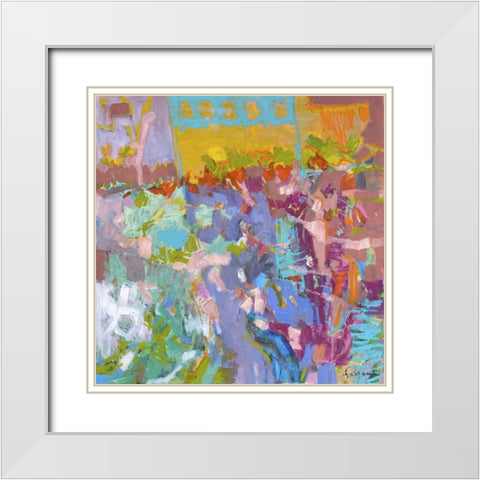 From My Garden Window I White Modern Wood Framed Art Print with Double Matting by Fagan, Dorothy