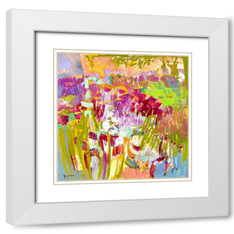 From My Garden Window III White Modern Wood Framed Art Print with Double Matting by Fagan, Dorothy