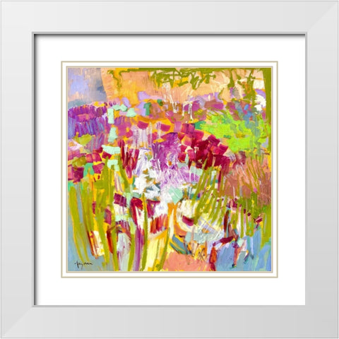 From My Garden Window III White Modern Wood Framed Art Print with Double Matting by Fagan, Dorothy