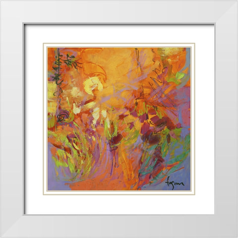 From My Garden Window IV White Modern Wood Framed Art Print with Double Matting by Fagan, Dorothy